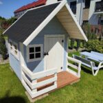 jasnoniebieskie domek dla dzieci