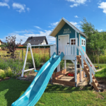 Drewniany domek ze zjeżdżalnią Sucha Beskidzka