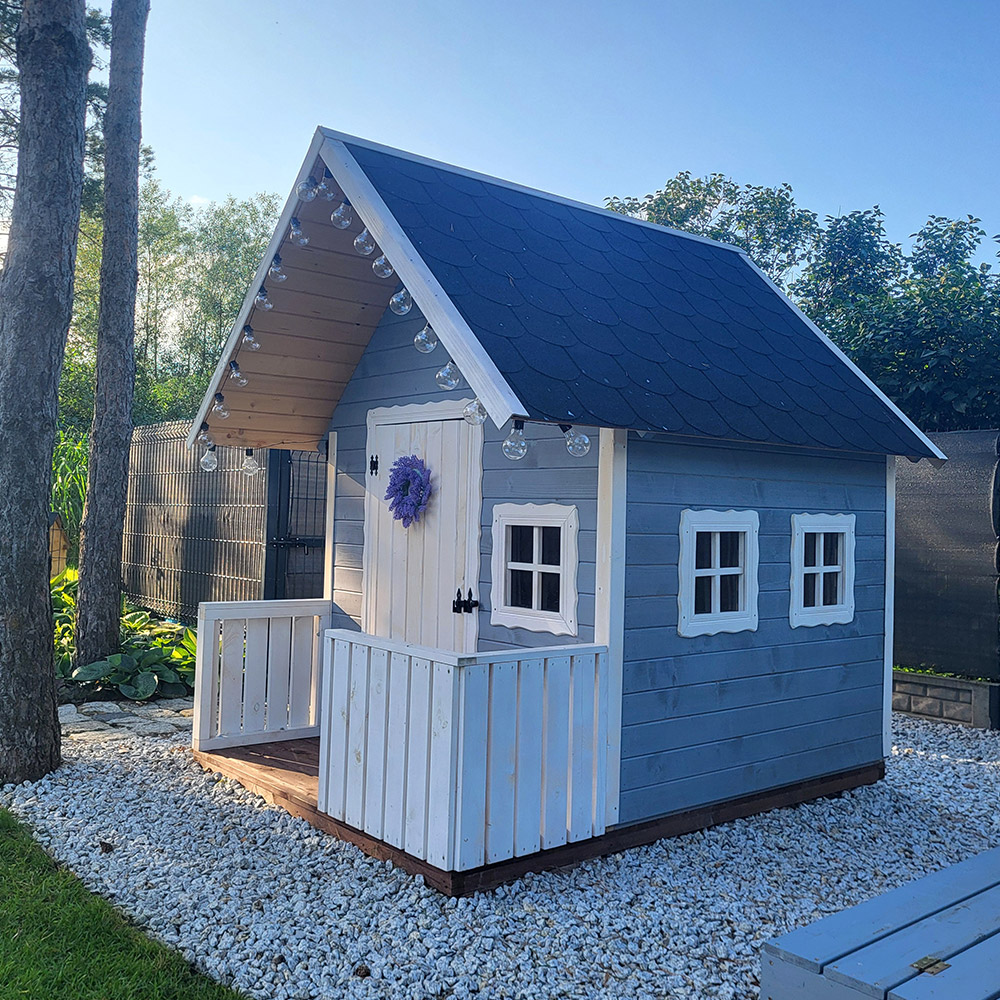 duzy-szary-domek-dla-dzieci szary domek ogrodowy dla 5 latka